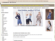 Tablet Screenshot of obleceni-textil.cz